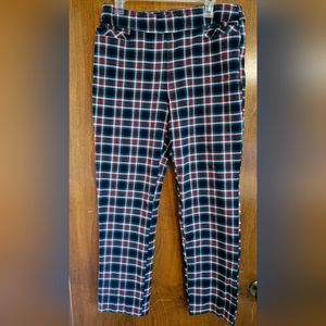 Kim Rogers pull on plaid pant size 16